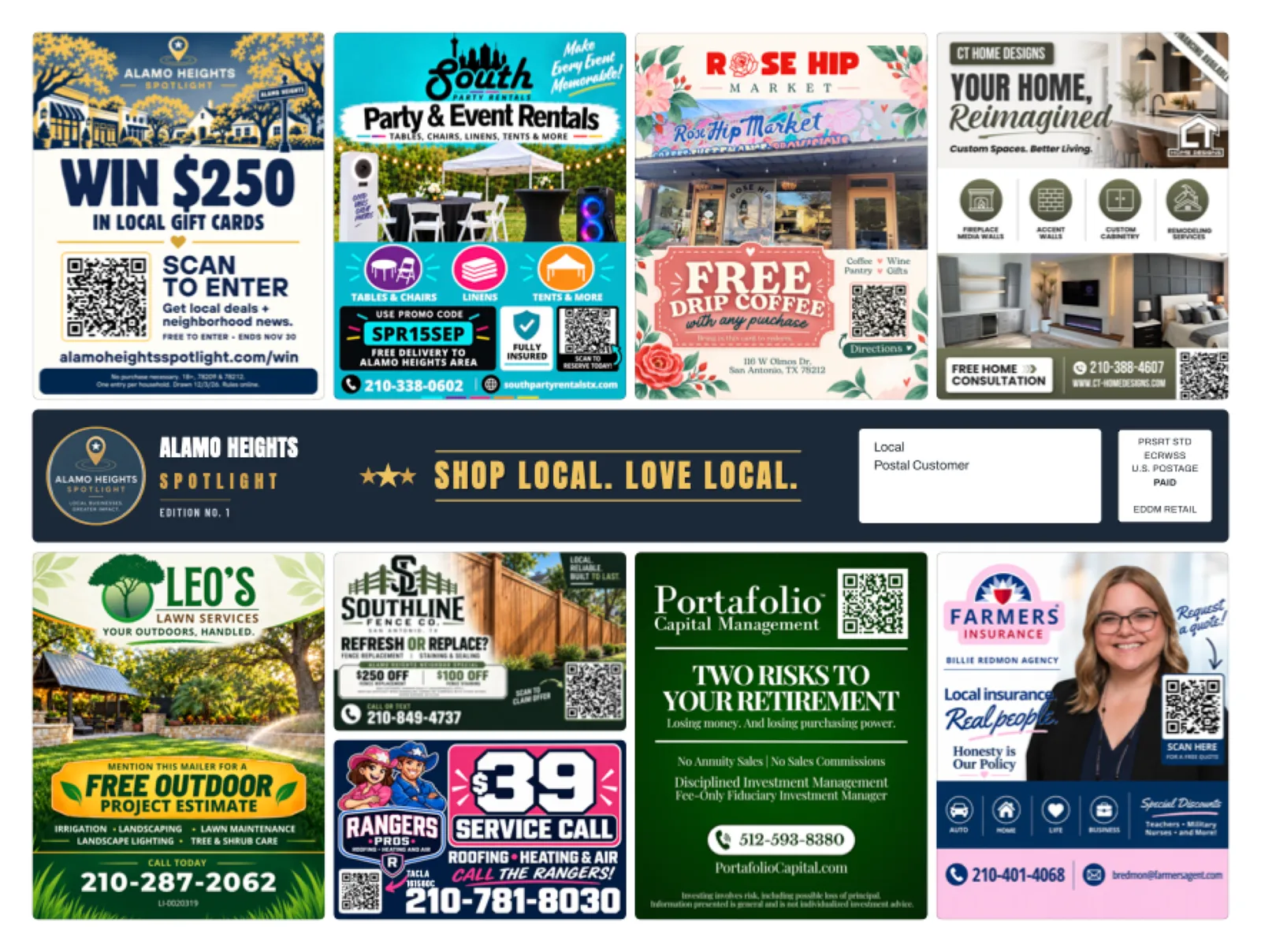 Front of sample Alamo Heights artwork — preview for Eldorado Heights Spotlight
